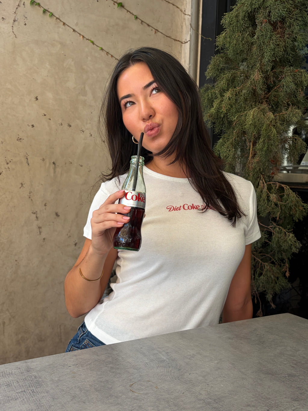 Diet Coke, Please Baby Tee - White