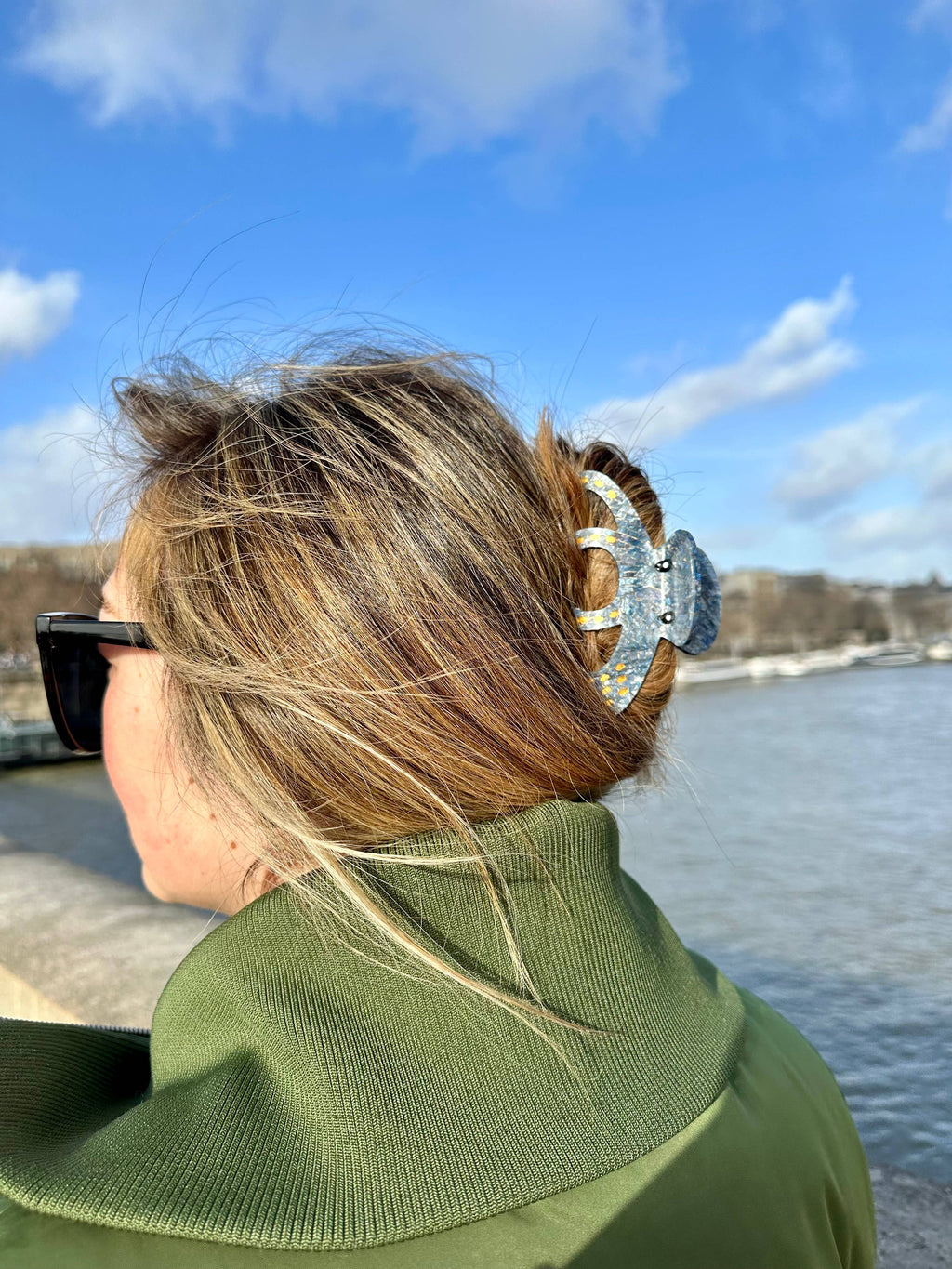 Hand-painted Octopus Claw Hair Clip | Eco-Friendly