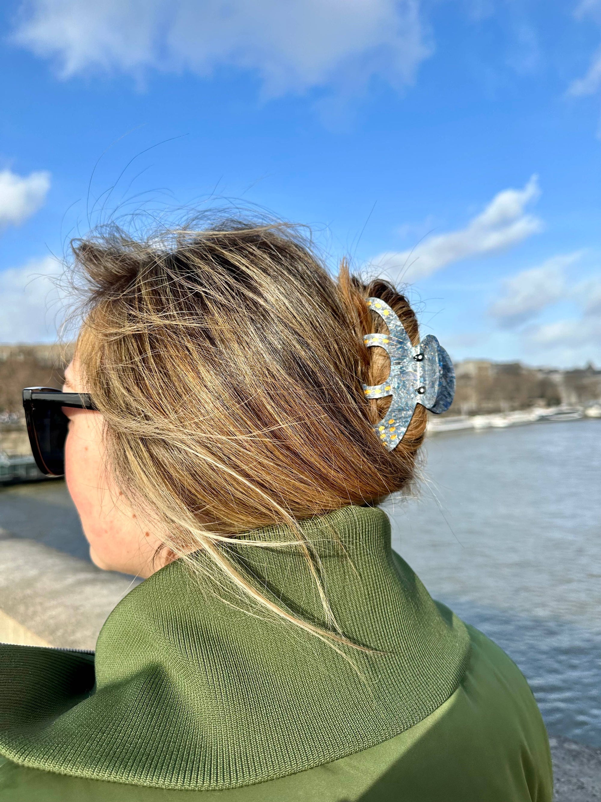 Hand-painted Octopus Claw Hair Clip | Eco-Friendly