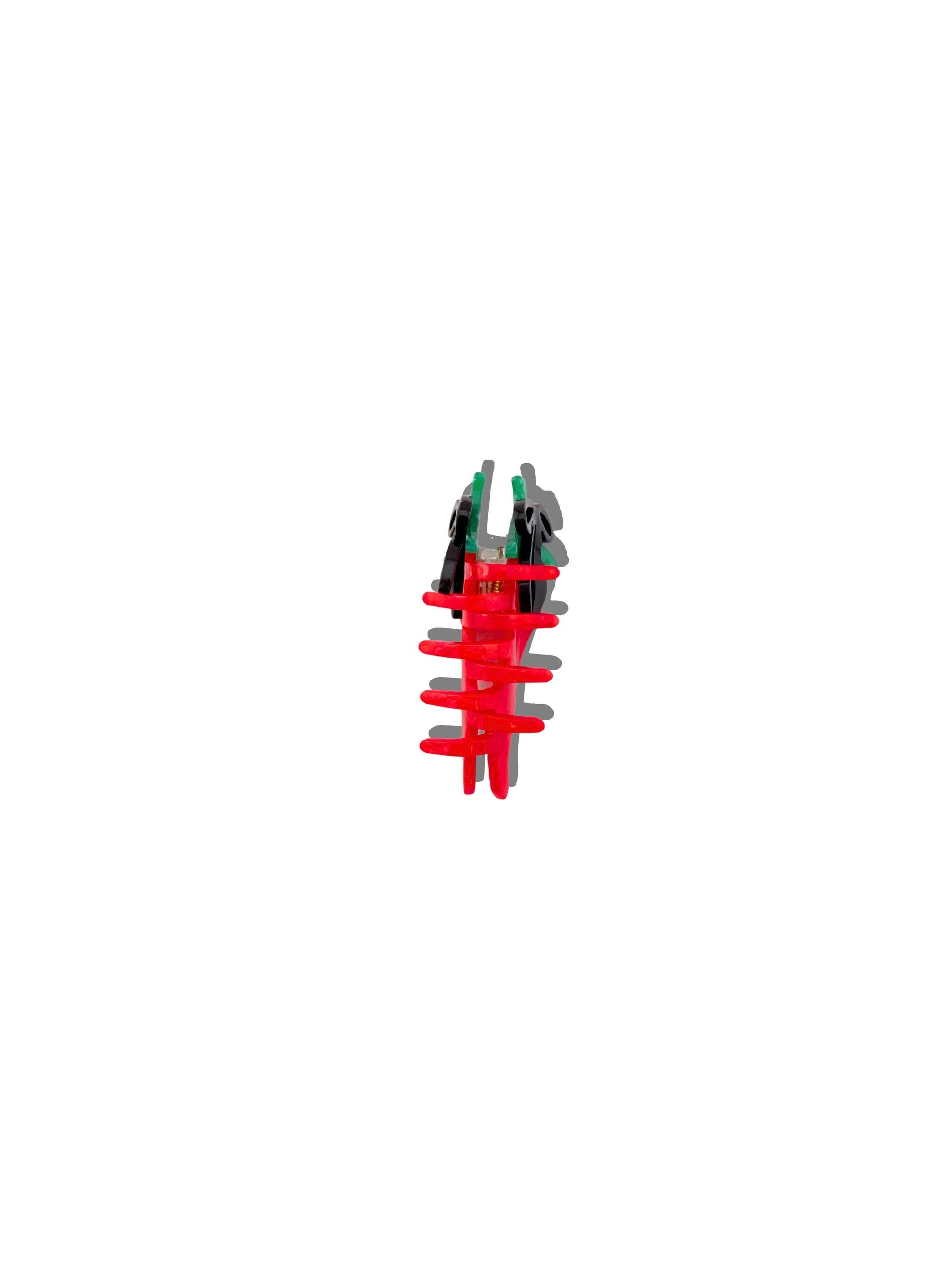 Hand-painted Basque Pepper Claw Hair Clip
