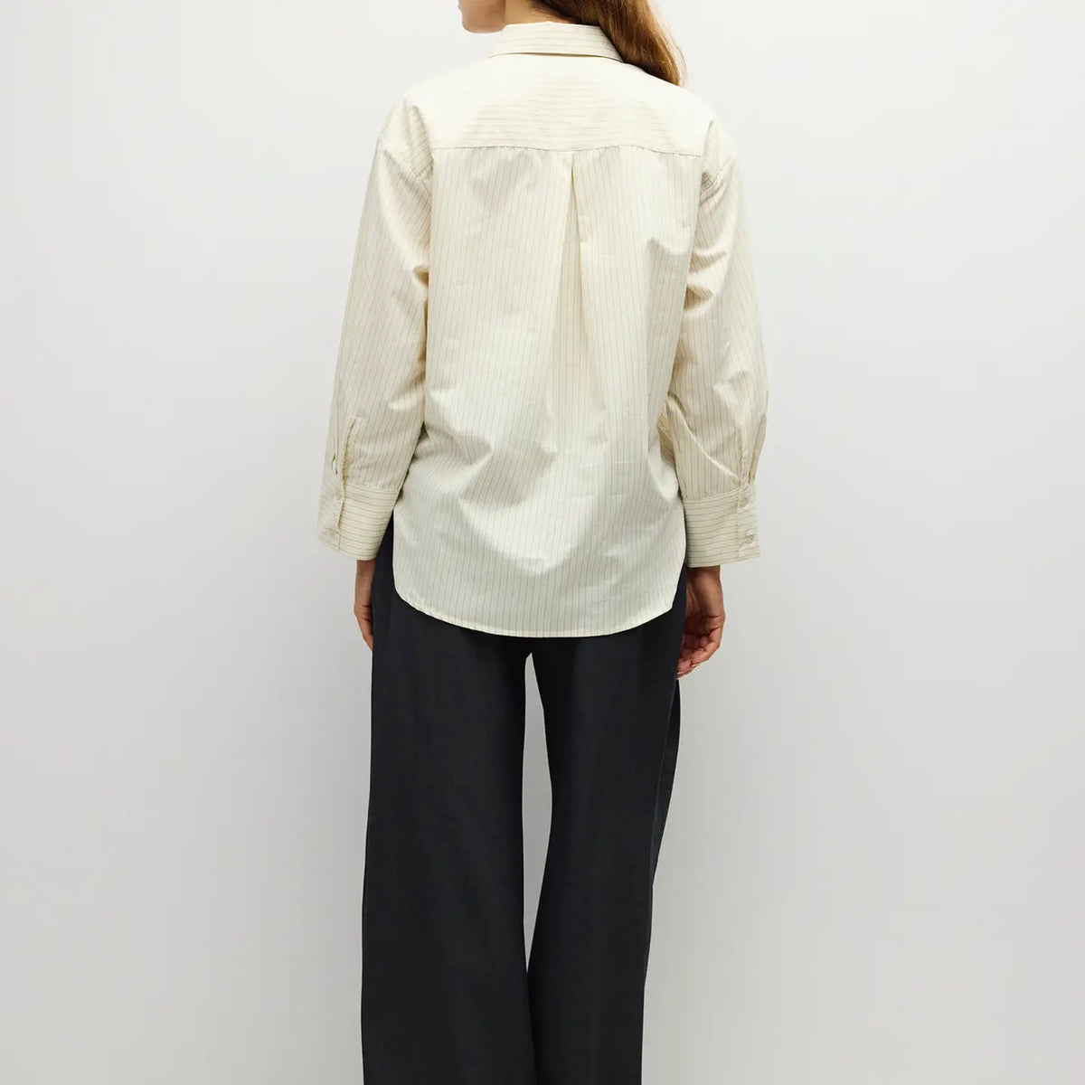 The Avery Top - Ivory Stripe