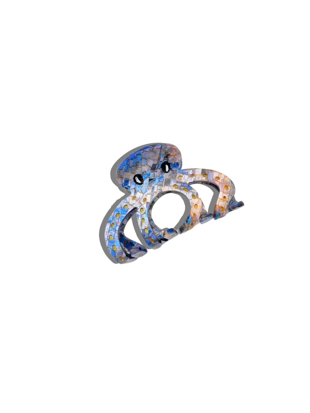 Hand-Painted Mini Octopus Claw Hair Clip | Eco-Friendly