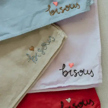 Bisous Cotton Bandana - Sunshine/ Sky