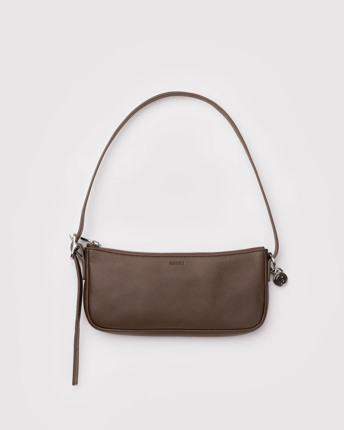 Recycled Leather Pouchette - Brown