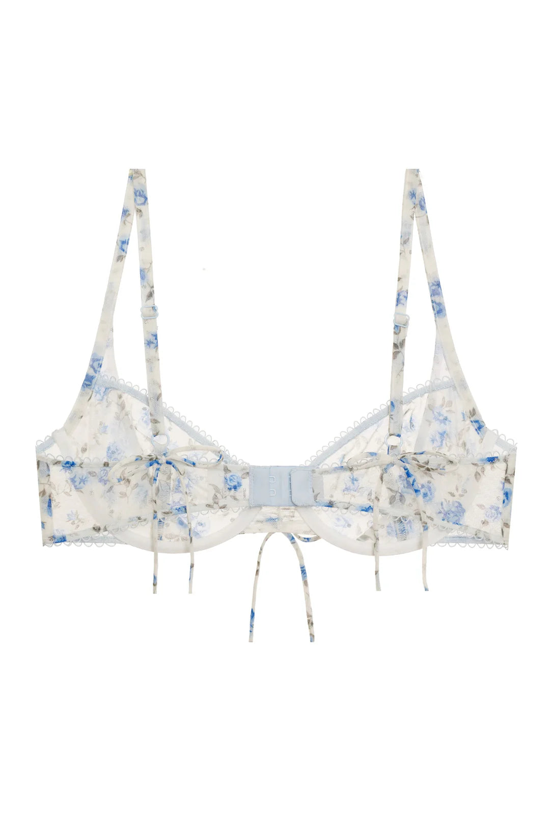 Lottie Underwire Bra - Blue Flroal