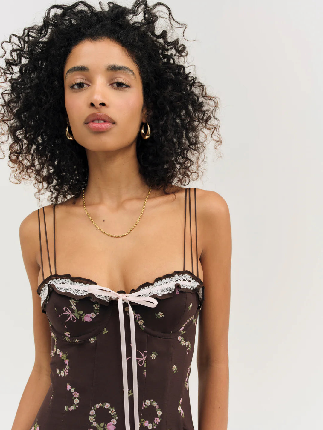 Kate Mini Dress - Brown