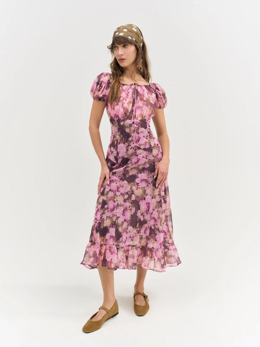 Adeline Floral Midi Dress
