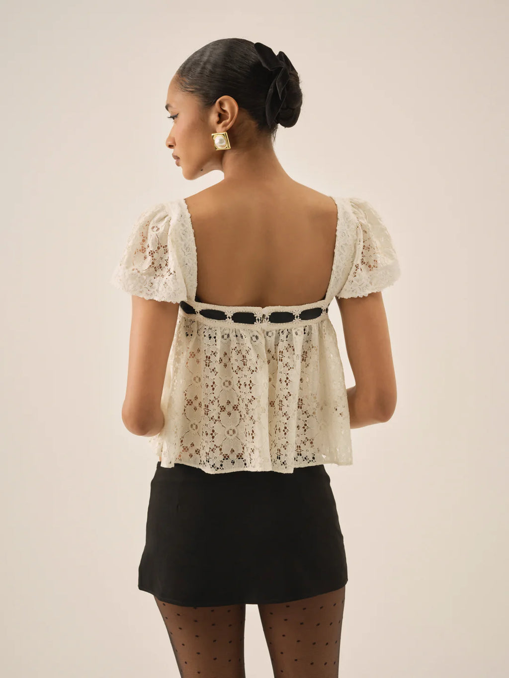 Creampuff Lace Top