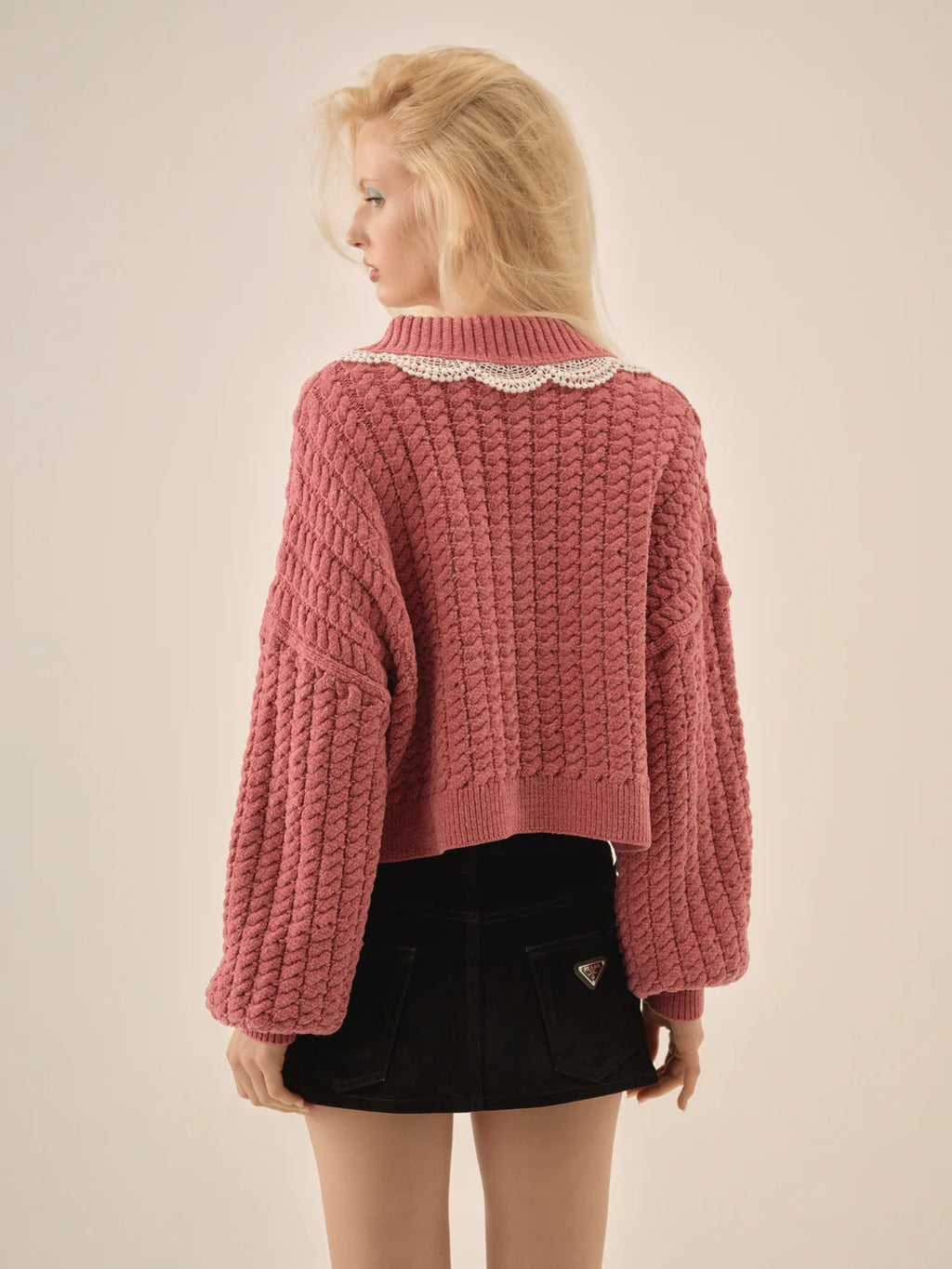 Tierra Knit Jacket - Dusty Rose