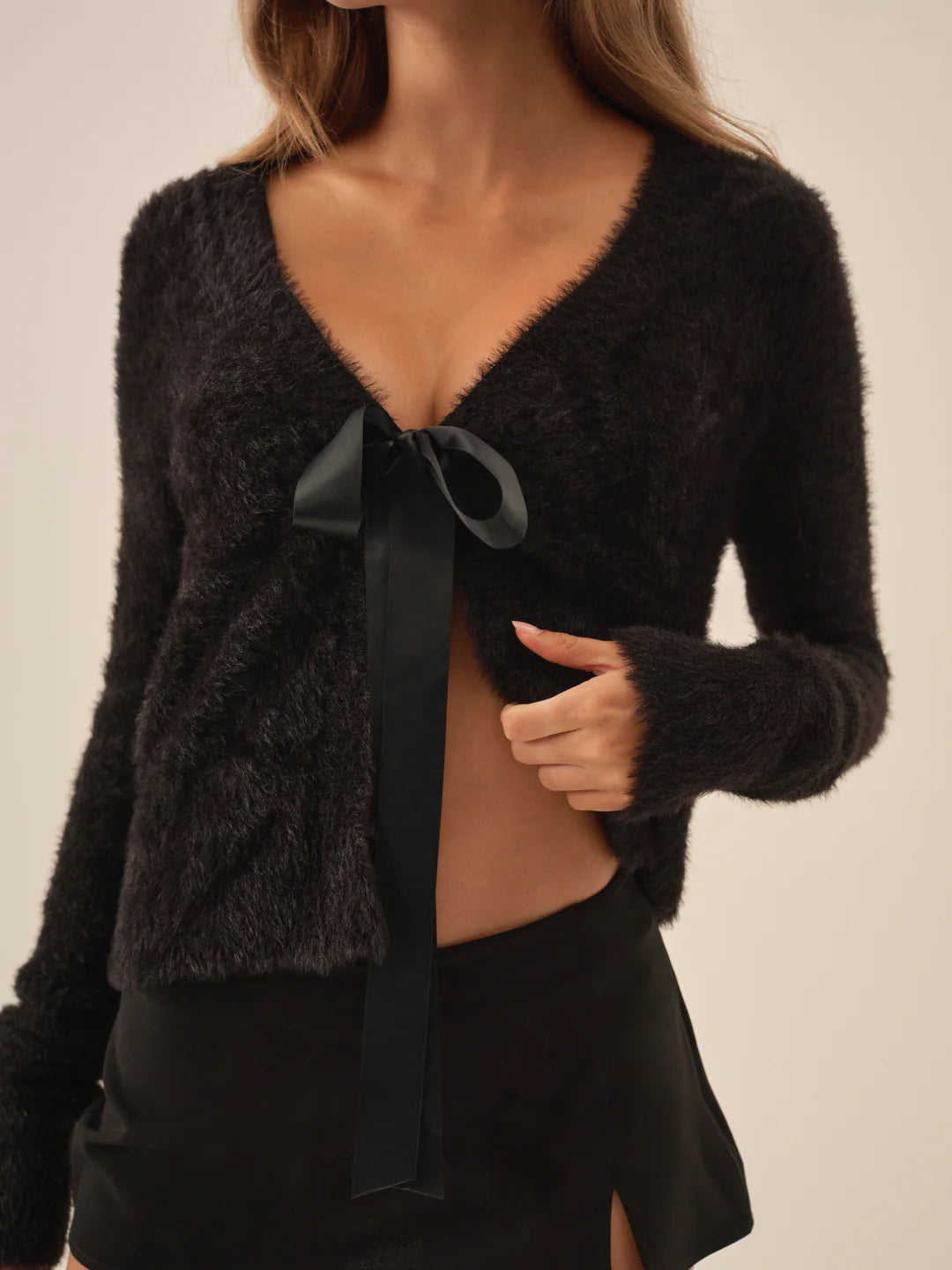 Tayla Knit Cardigan - Black