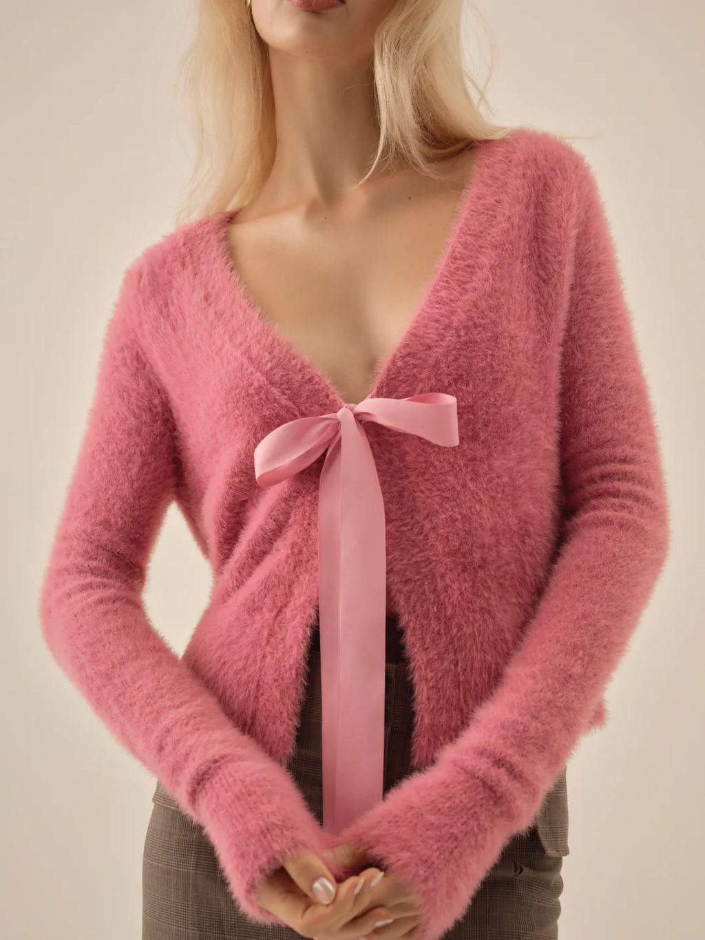 Tayla Knit Cardigan - Pink