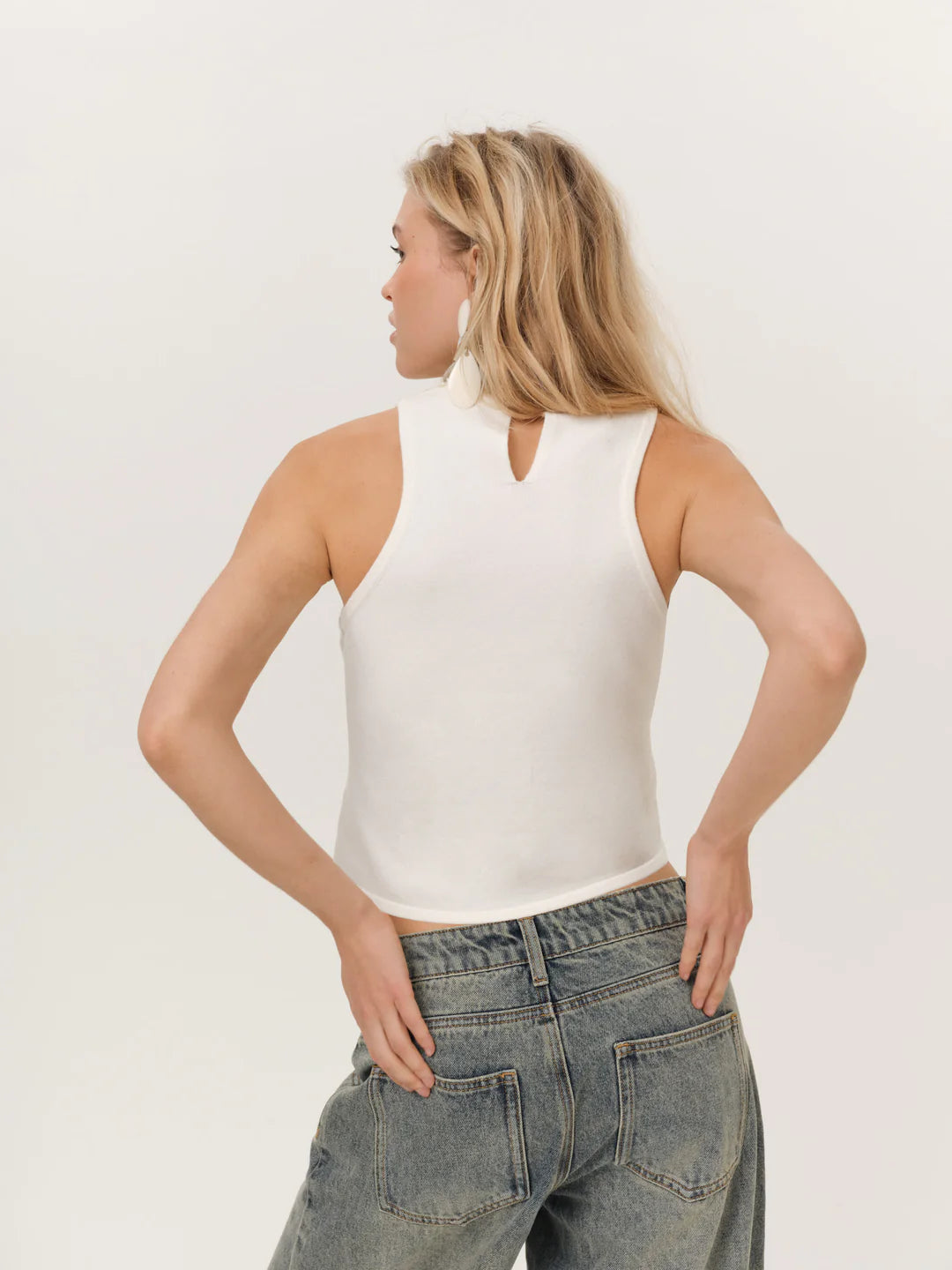 Seashell Knit Top - Cream