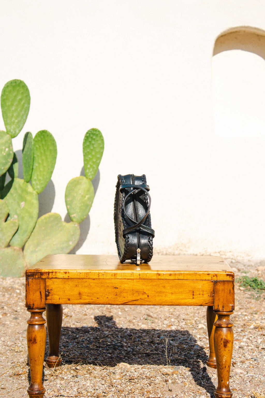 Black Heart Leather Purse