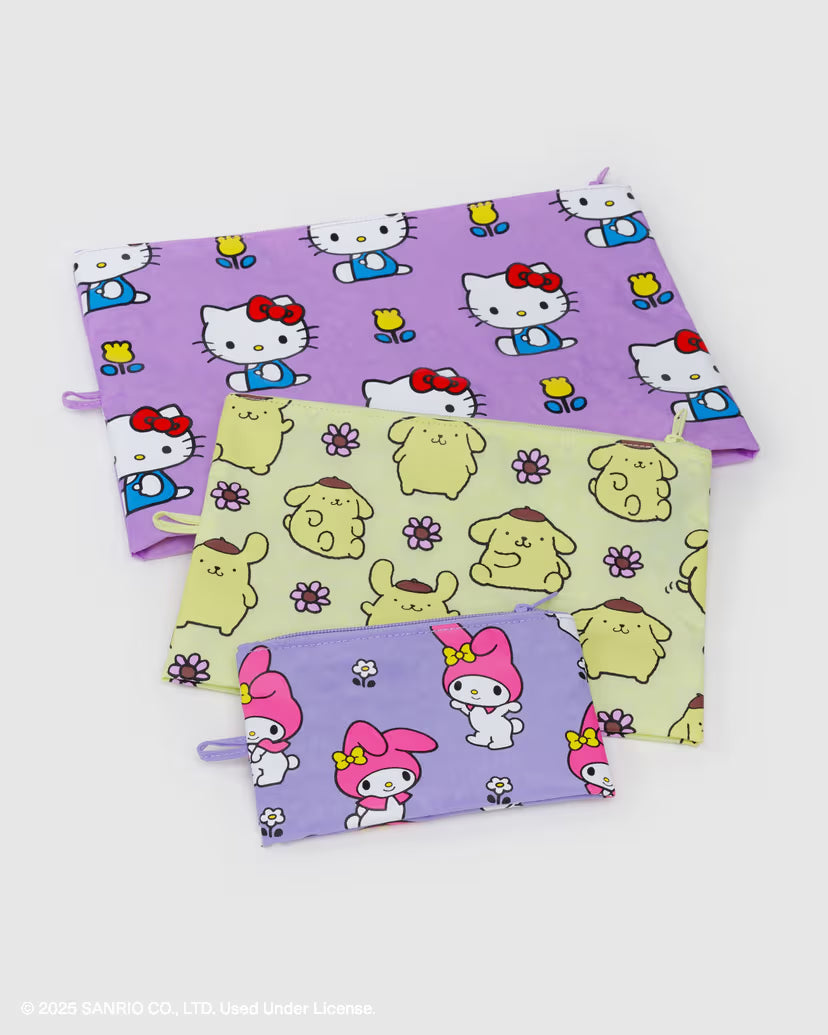 Go Pouch Set- Hello Kitty and Friends Florals