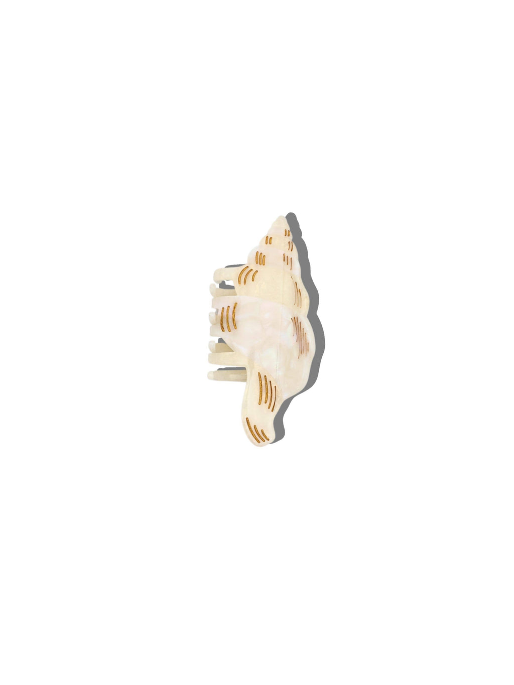 Hand-Painted Conch Shell Claw Hair Clip