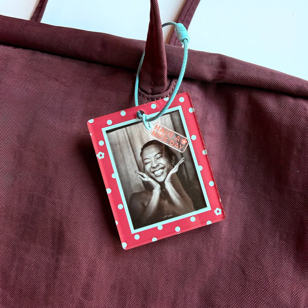 Photo Frame Keychain - Maroon Sky
