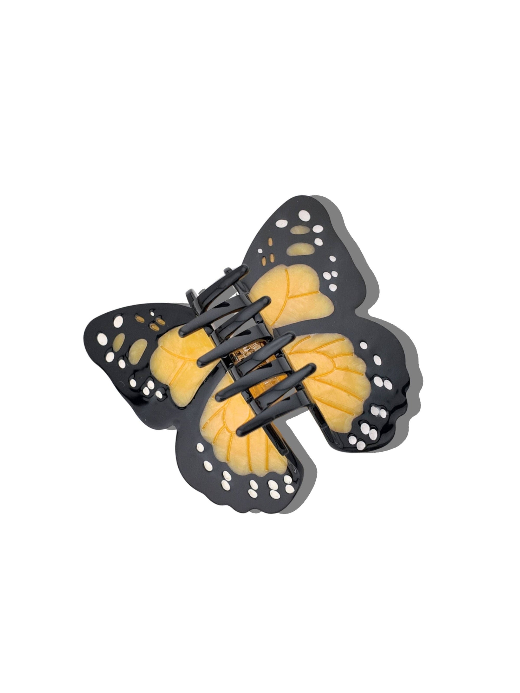 Hand-painted Monarch Butterfly Claw Hair Clip - Lavender