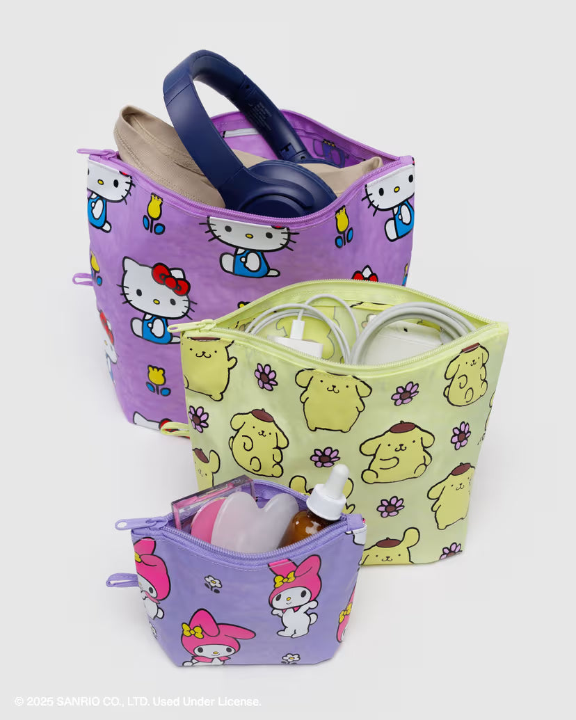 Go Pouch Set- Hello Kitty and Friends Florals