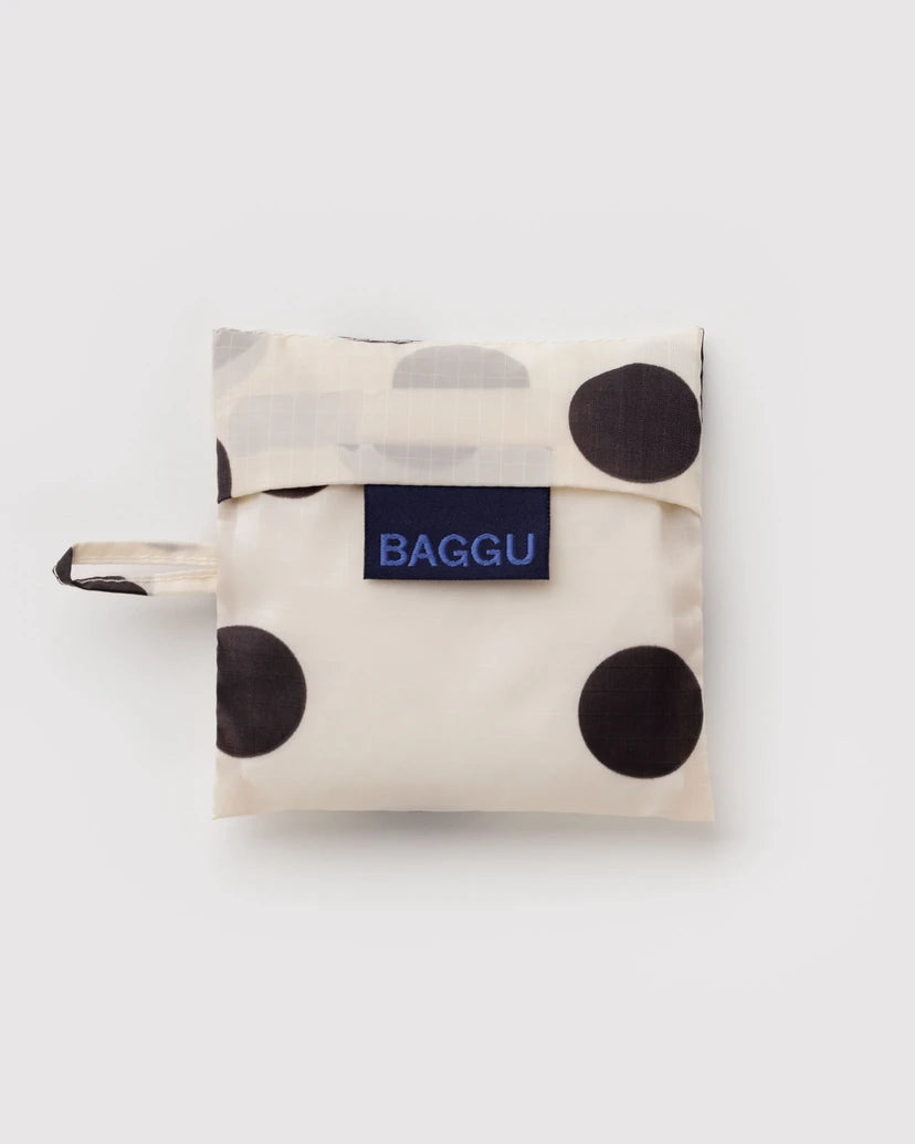 Baby Baggu - Cream + Black Polka Dot