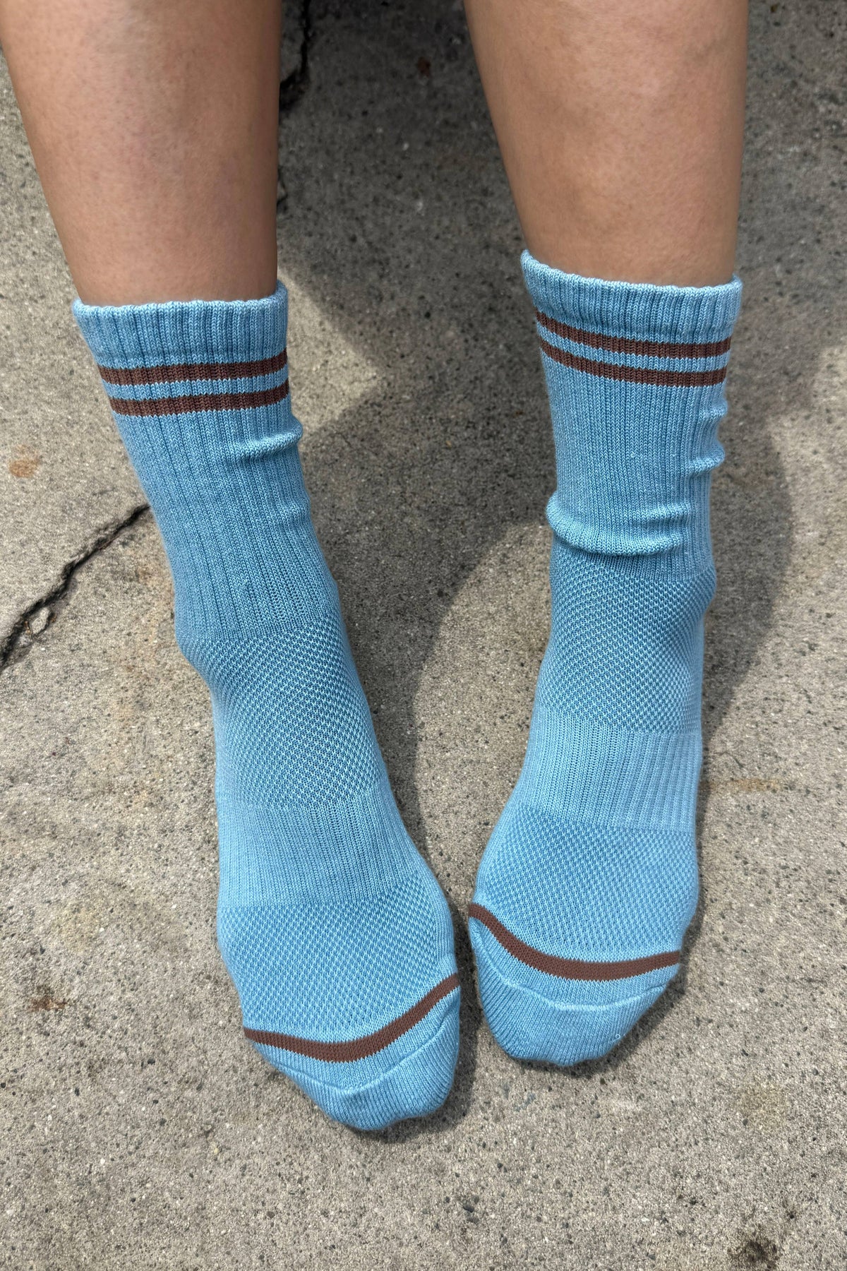 Boyfriend Socks - Powder Blue