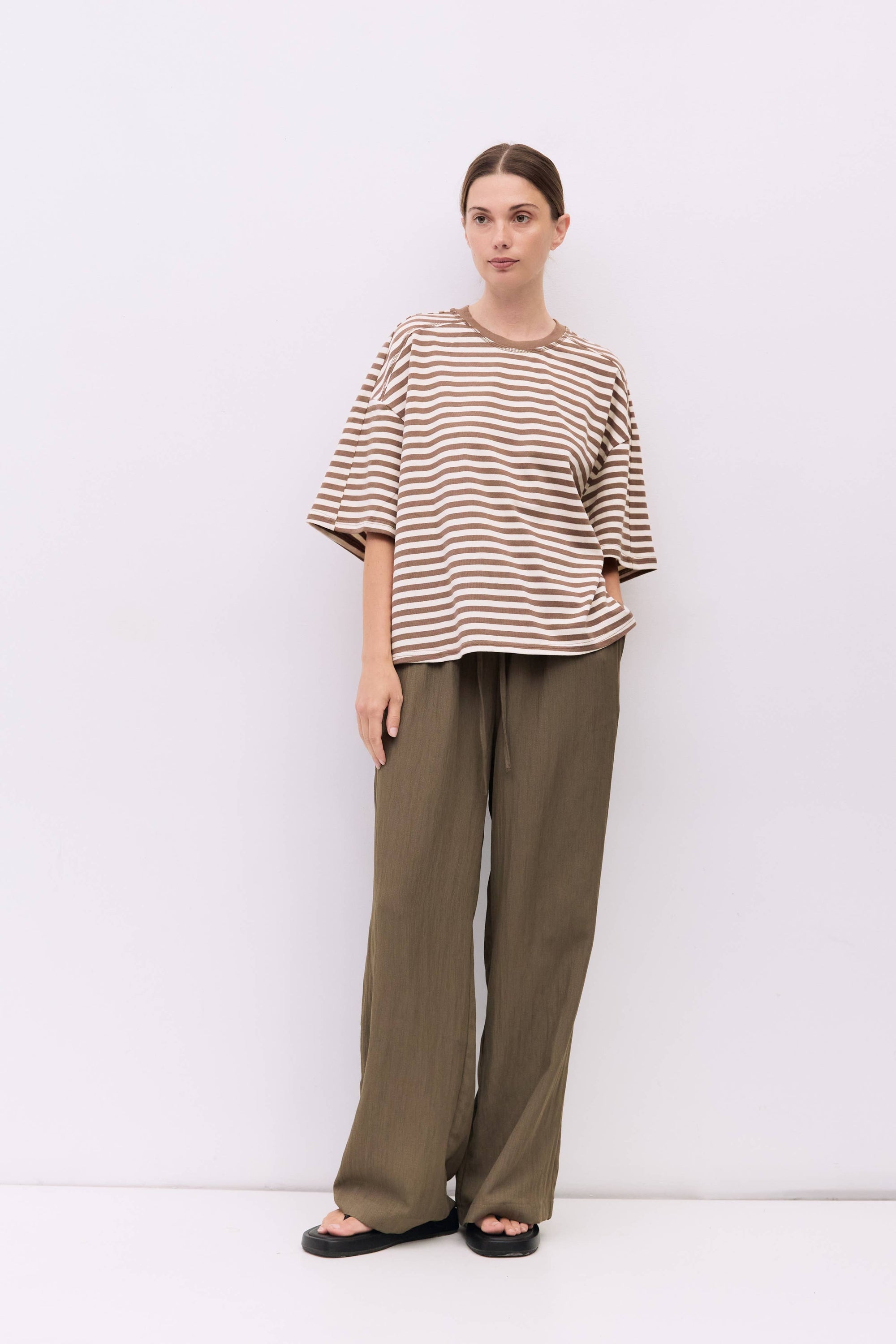 The Max Top - Brown Stripe
