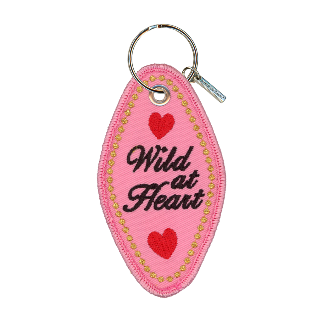 Wild at Heart Embroidered Keychain