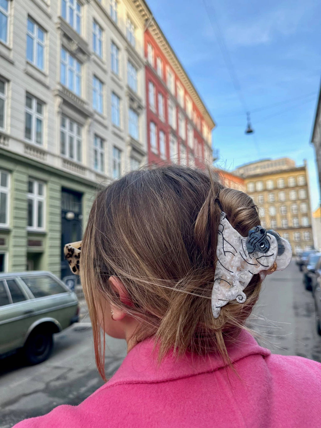 Hand-painted Pug Dog Breed Claw Hair Clip | Eco-Friendly