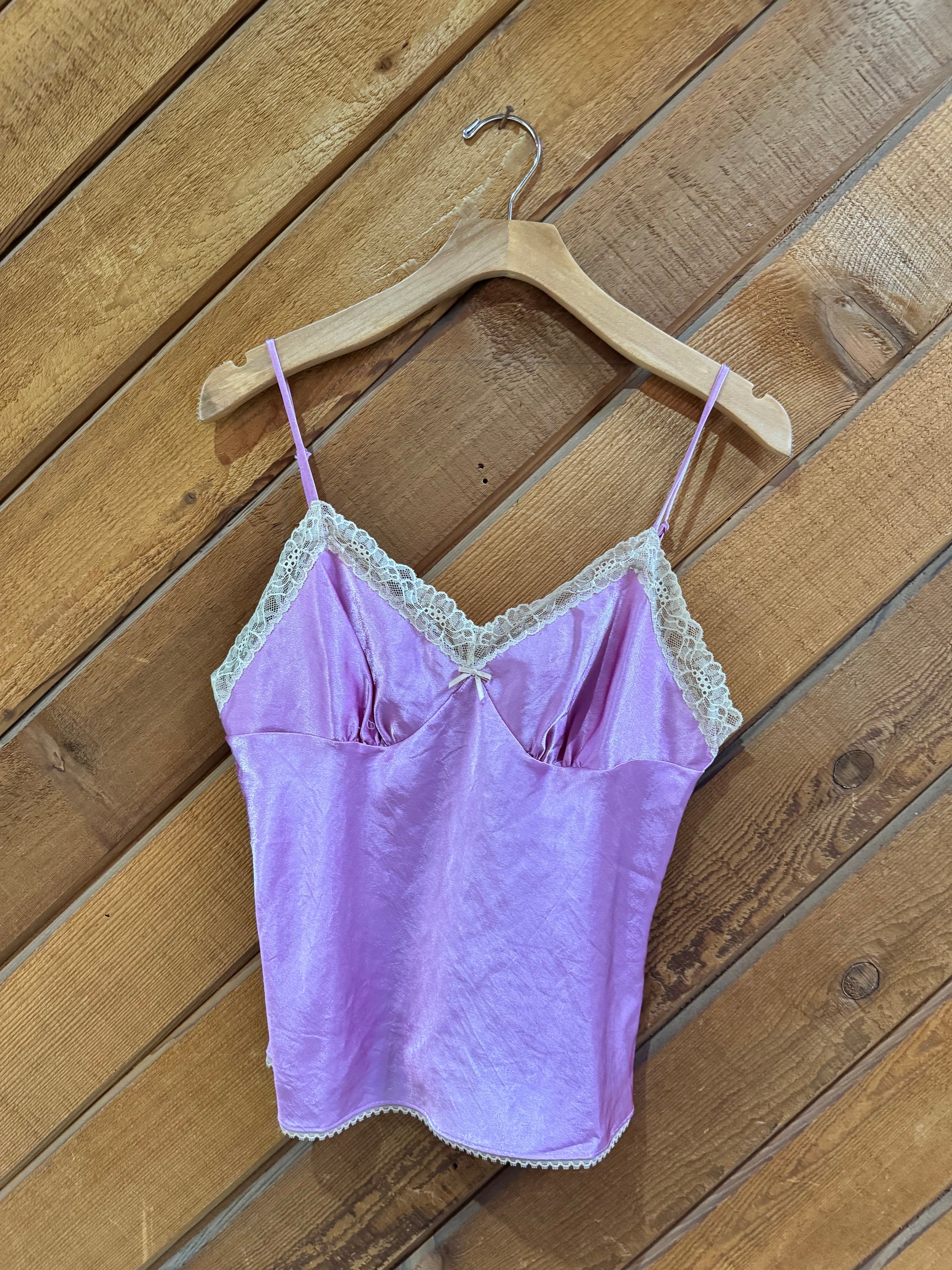 Vintage VS Lilac Babydoll Silk Tank