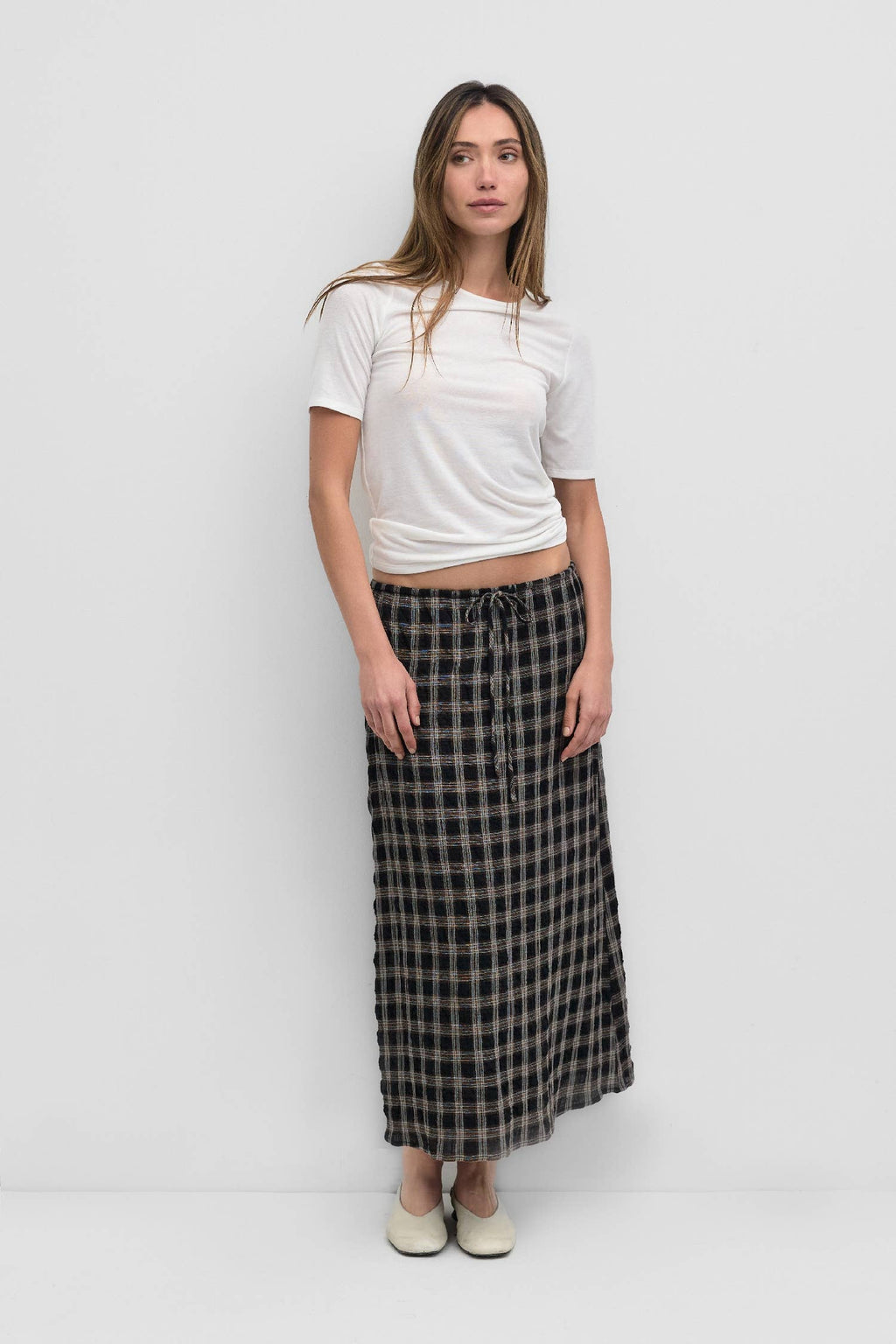 The Soft Short Sleeve Top | Sheer Knit Short-Sleeve Top