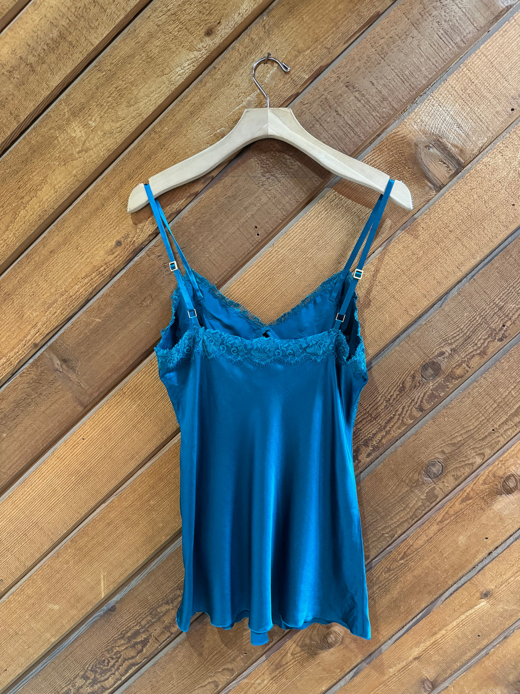 Vintage Emerald Express Silk Cami
