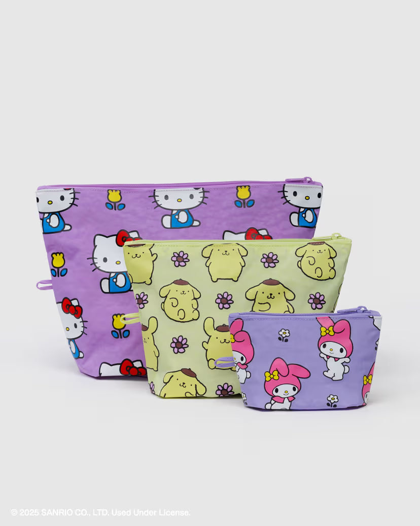 Go Pouch Set- Hello Kitty and Friends Florals