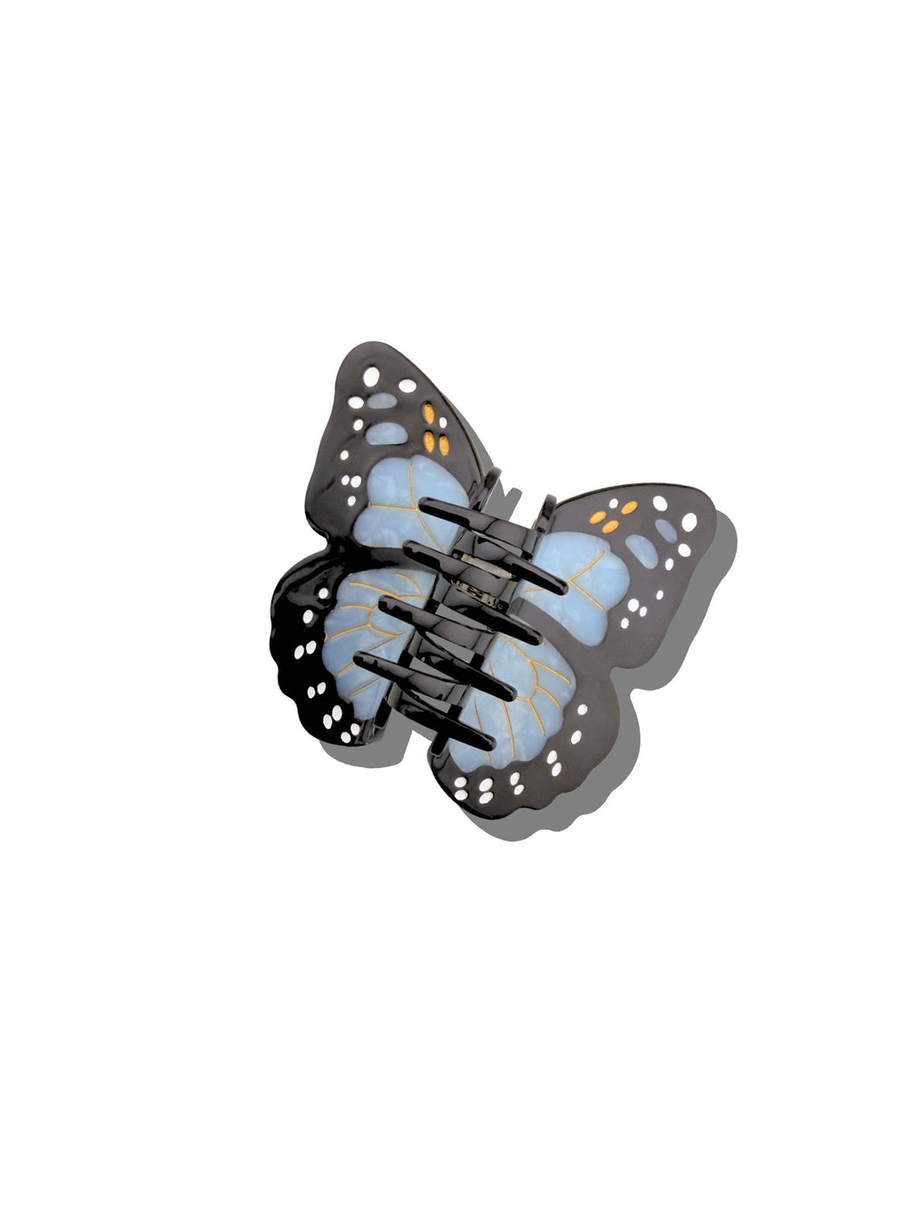 Monarch Butterfly Hair Clip - Baby Blue