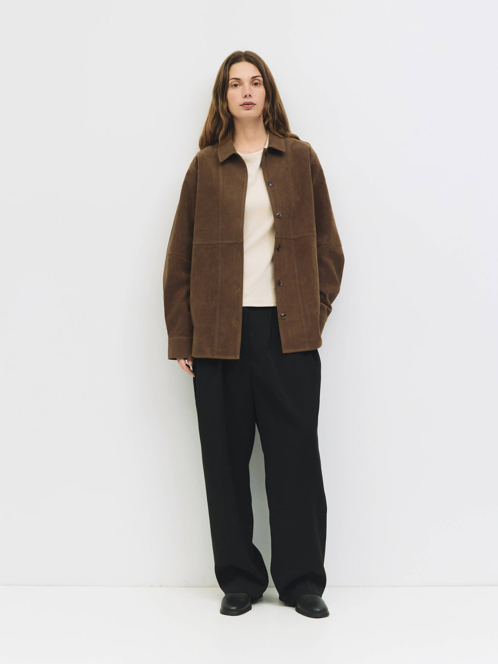 The Dean Jacket | Oversized Faux Suede Shirt