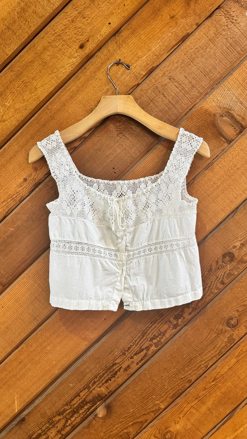 Antique Handmade Lace Tank