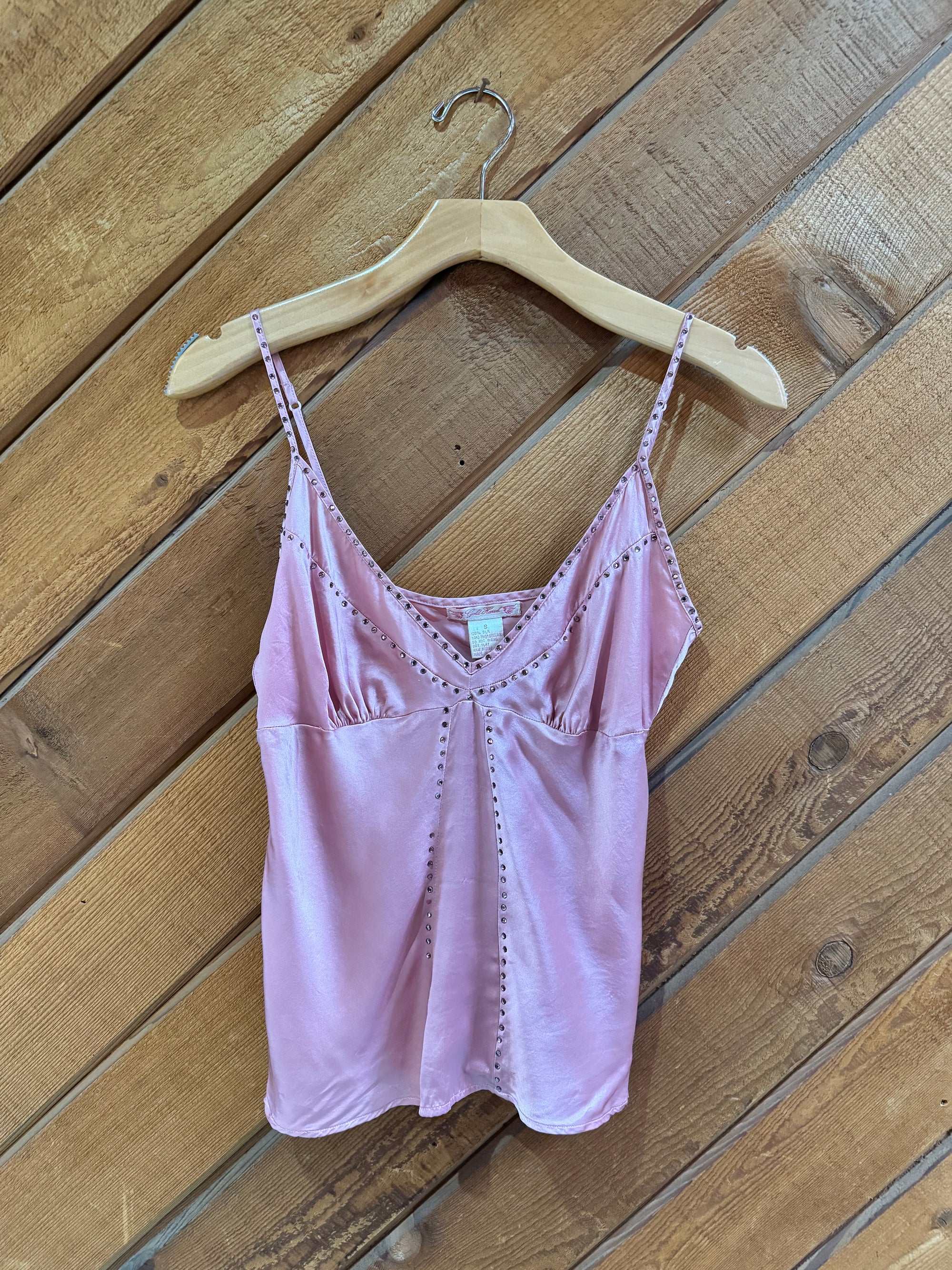 Vintage Gold Hawk Silk Bling Cami