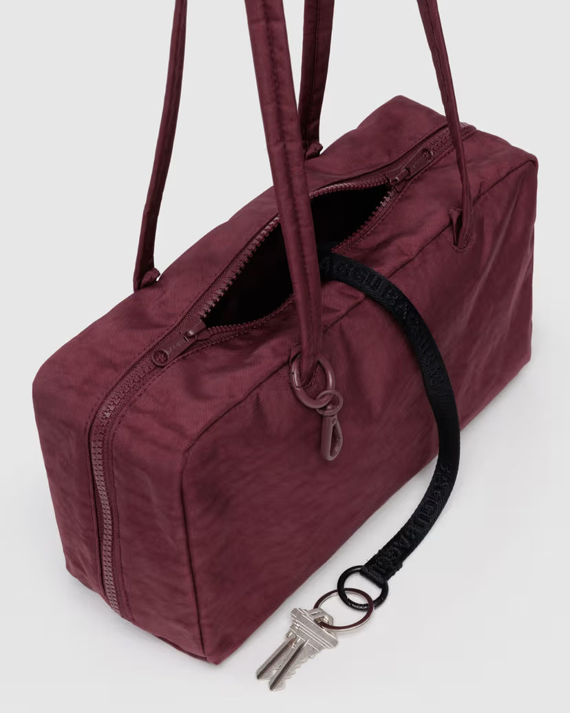 Nylon Bowler Bag- Mahogany