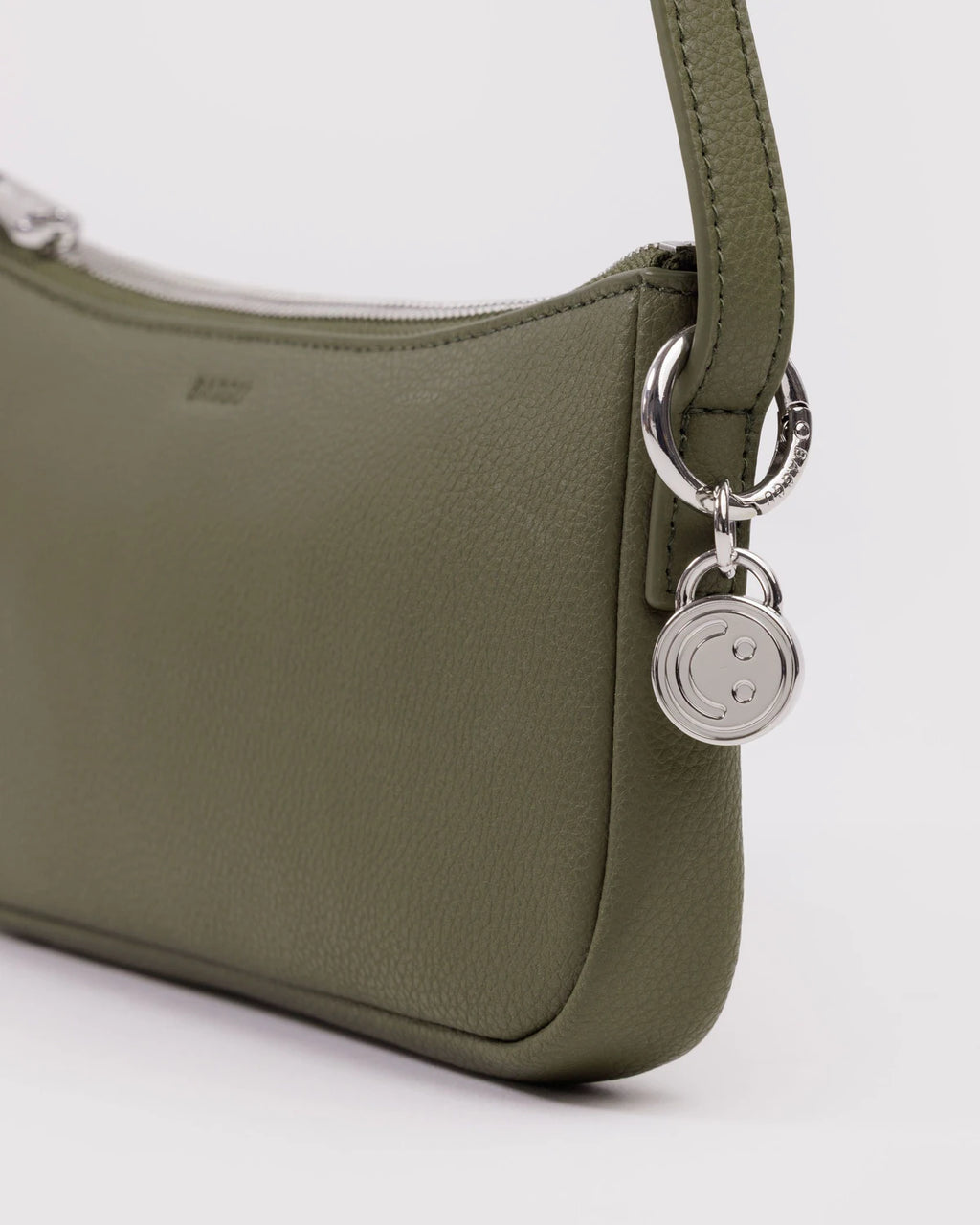 Recycled Leather Pouchette - Loden