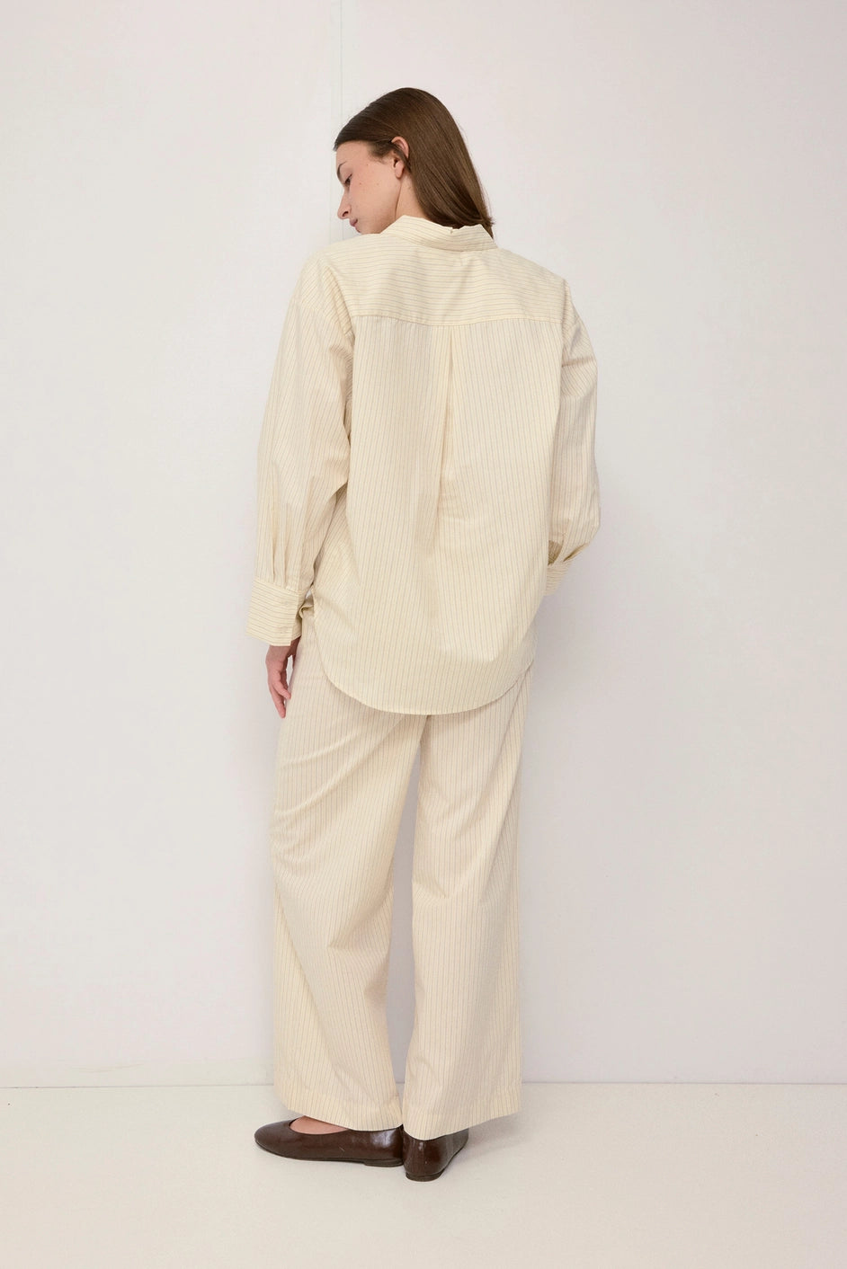 The Avery Top - Ivory Stripe
