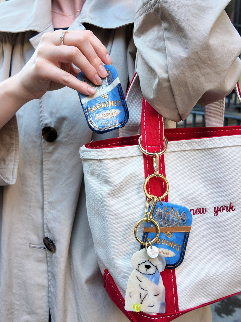 Hand-painted Sardines Claw Hair Clip | Eco-Friendly