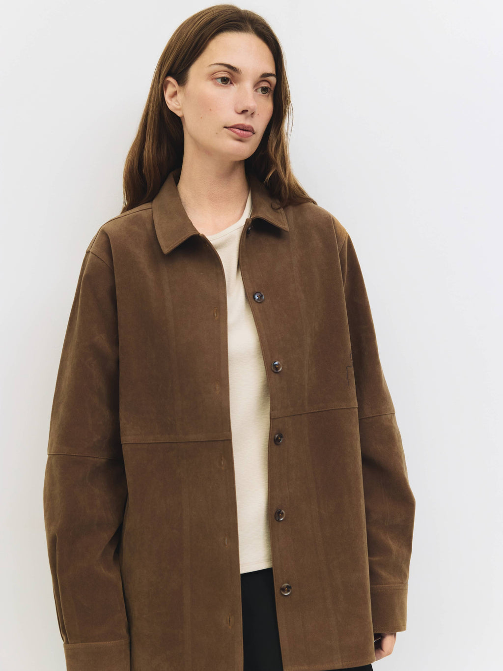 The Dean Jacket | Oversized Faux Suede Shirt