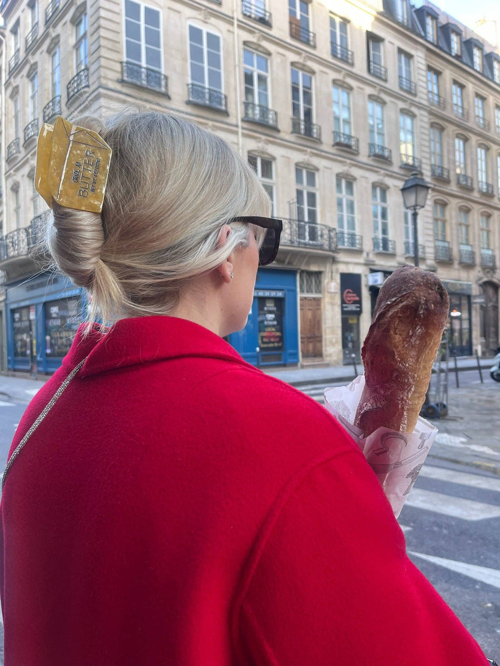 Hand-painted Butter Claw Hair Clip | Eco-Friendly