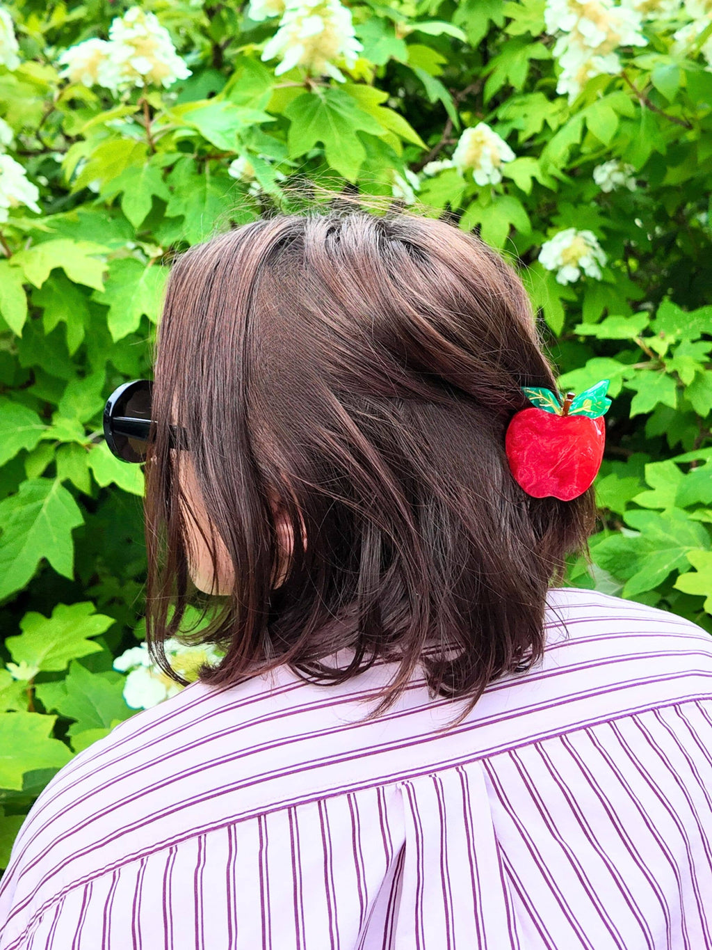 Hand-painted Mini Apple Claw Hair Clip | Eco-Friendly