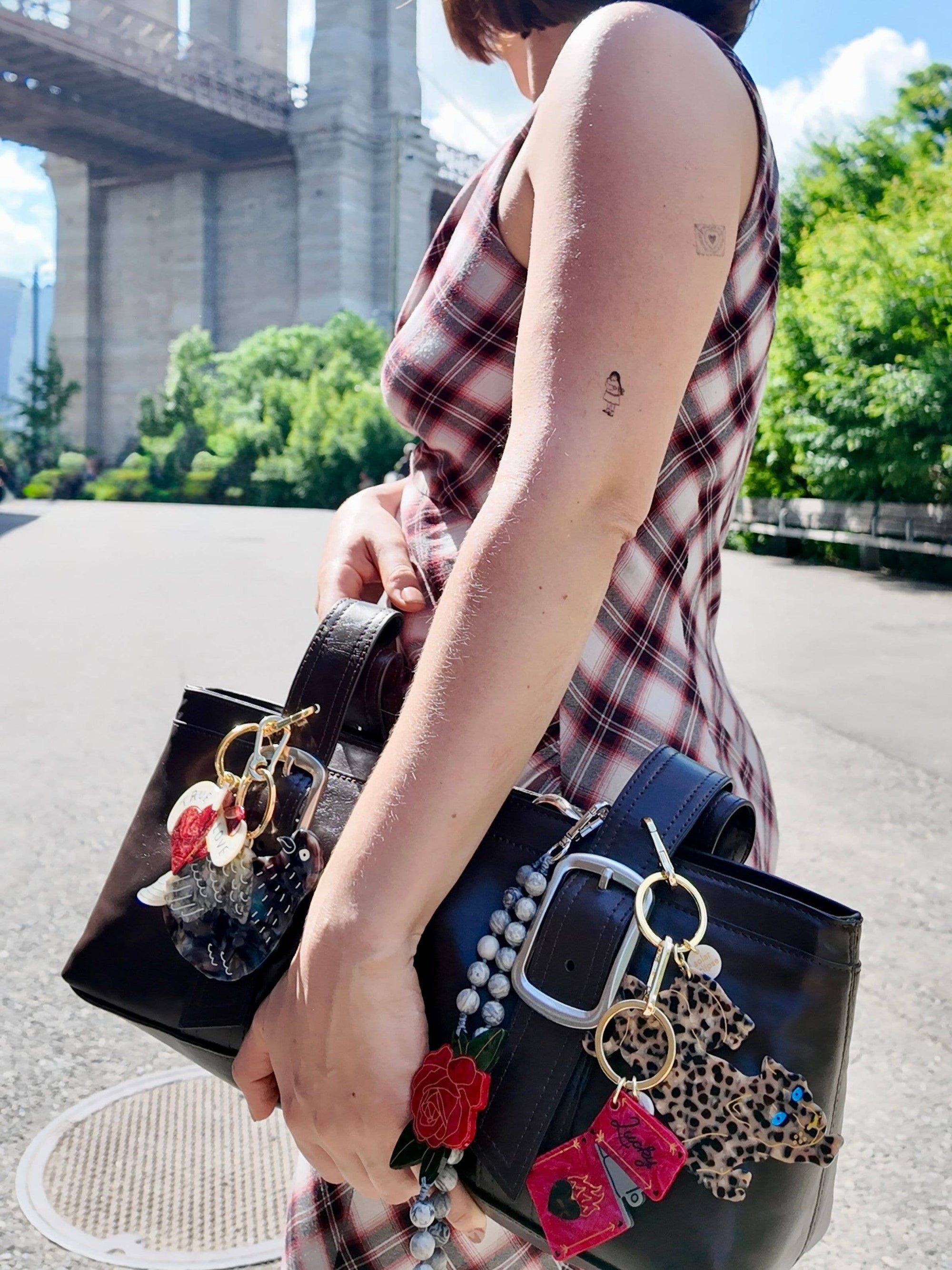 Hand-painted True Love Bag Charm + Keychain | Eco-Friendly