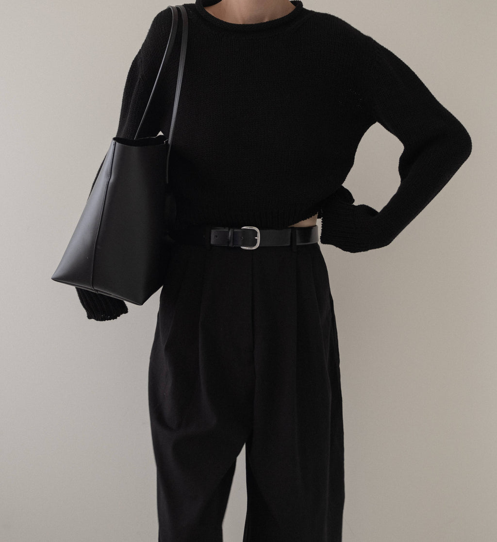 Mare Rolled Neck Sweater - Black