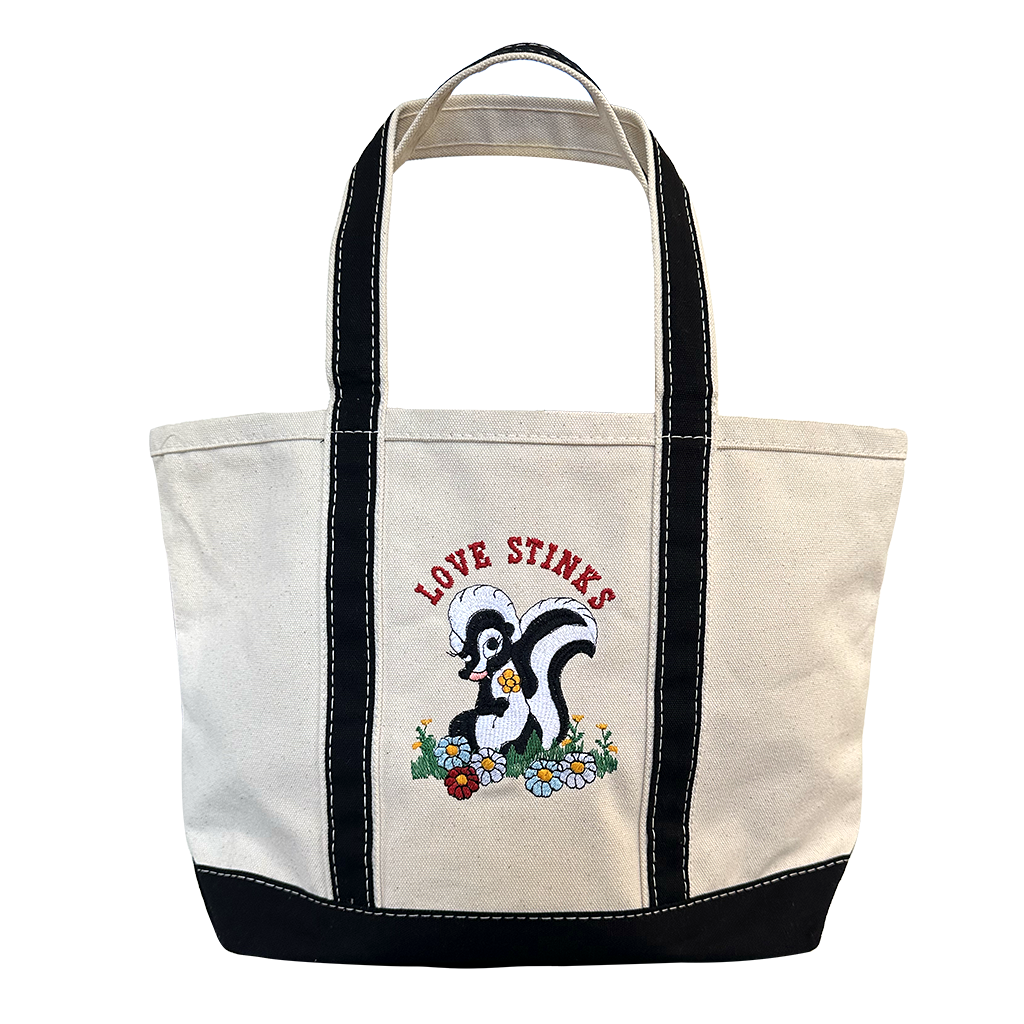 Love Stinks Big Canvas Tote Bag