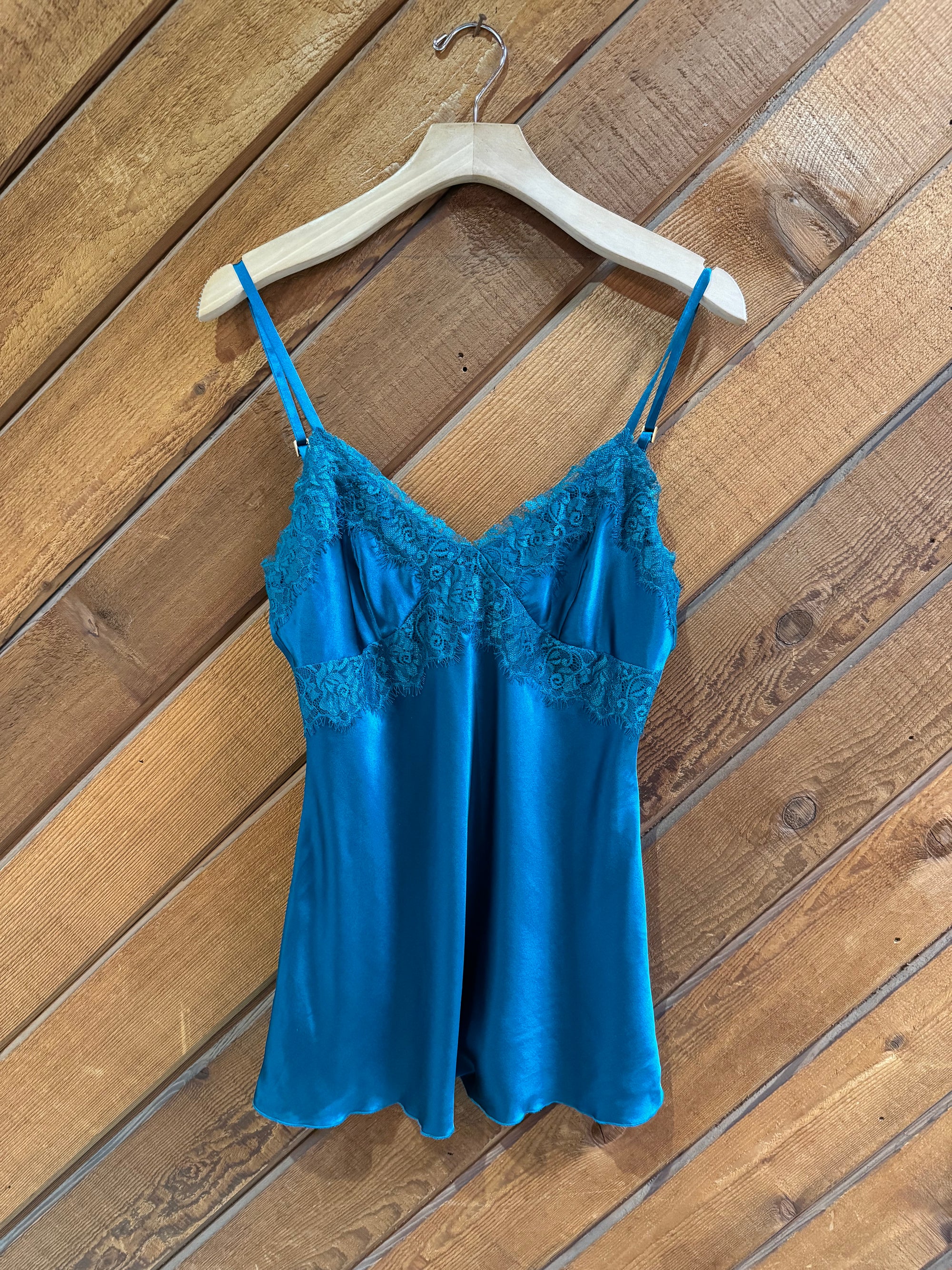 Vintage Emerald Express Silk Cami
