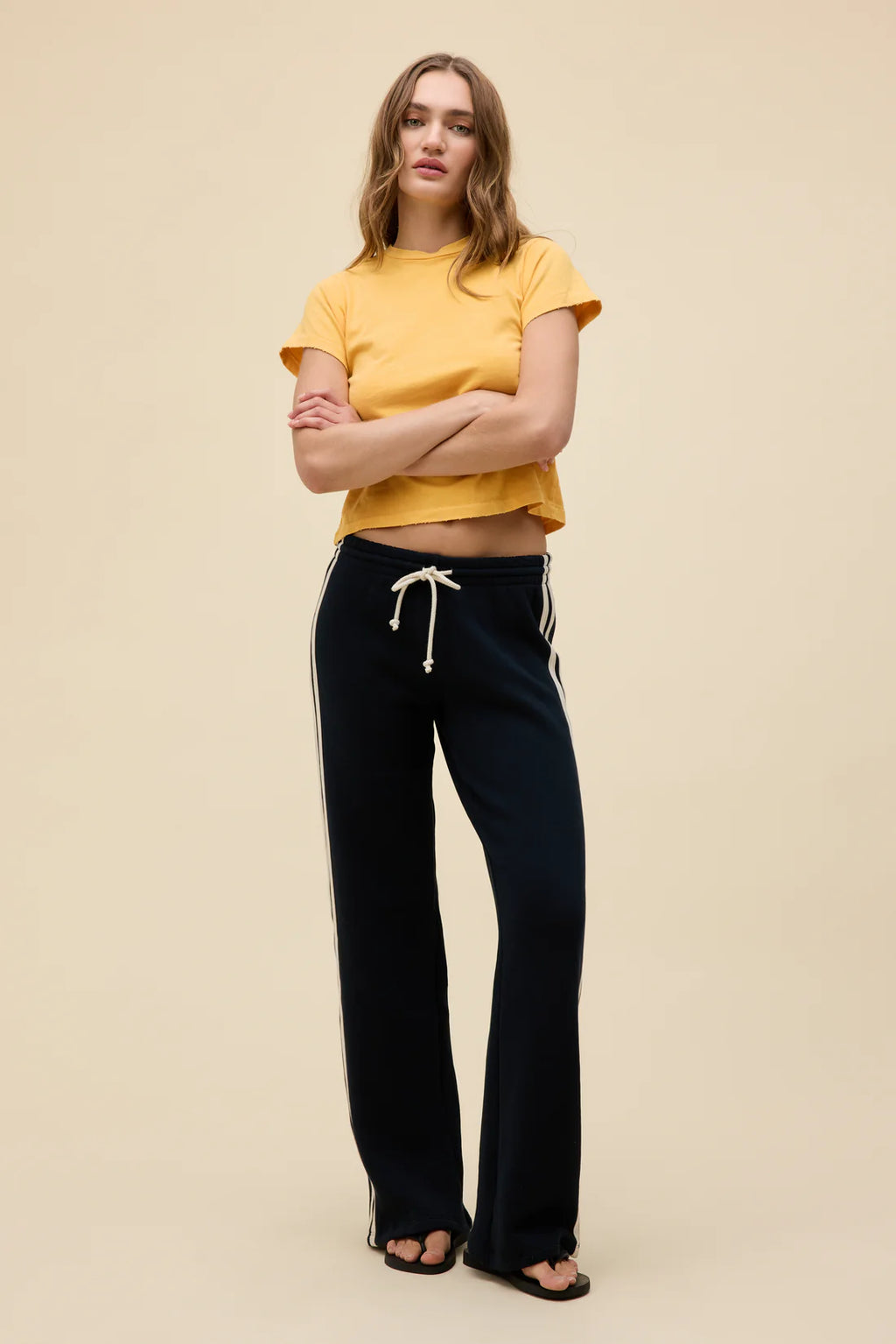 Solid Track Pants - Black Onyx