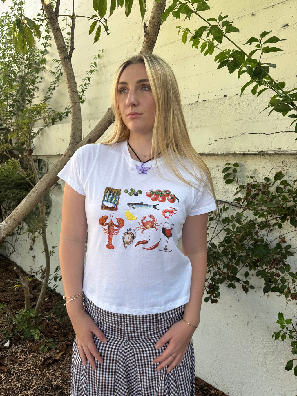 Seafood in Santorini Tee