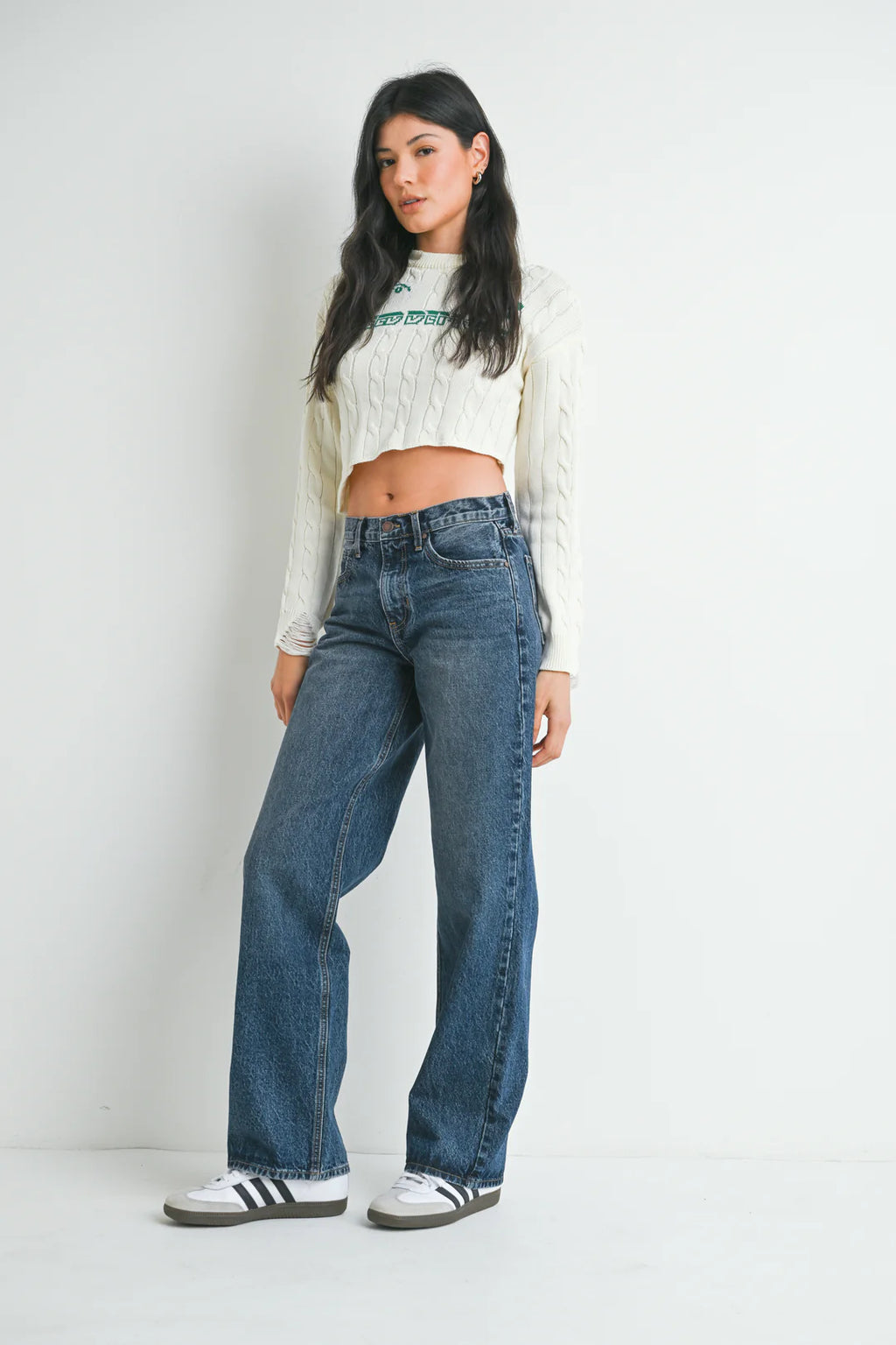 Relaxed Straight Denim - Dark Denim
