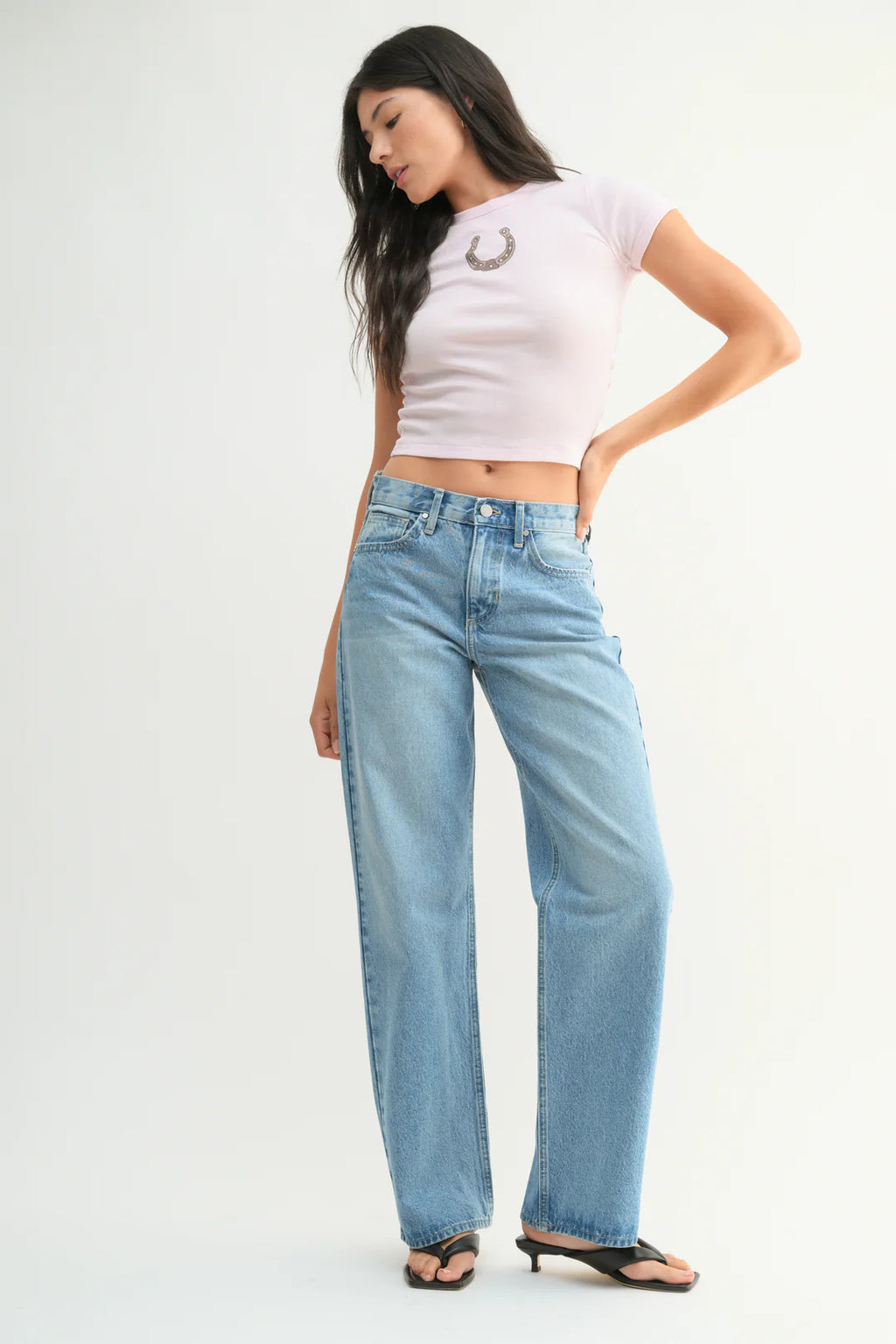 Relaxed Straight Denim - Light Denim